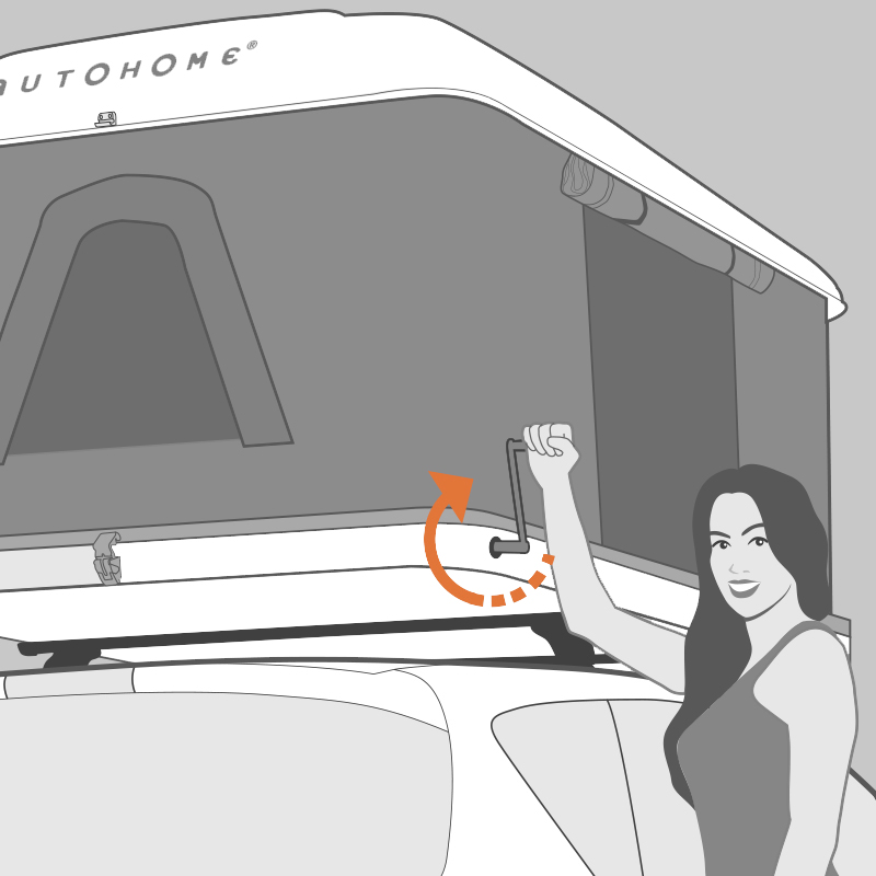 Autohome Dachzelt - How to open Roof Top Tents