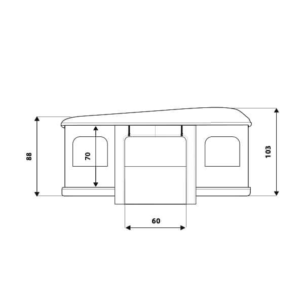 Airlander Measures Details - Autohome Roof Top Tents