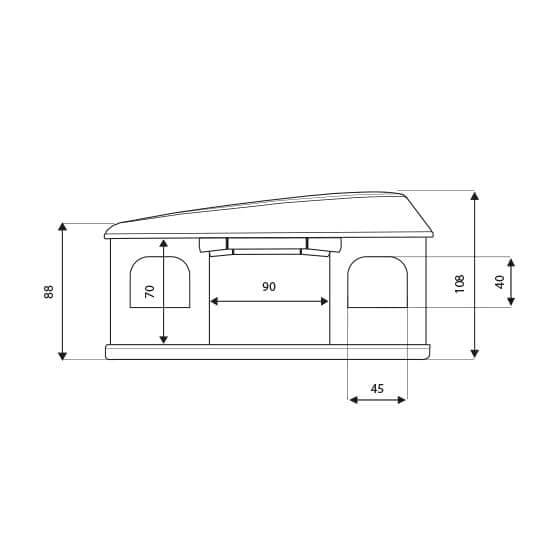 Maggiolina GT Measures Details - Autohome Roof Top Tents