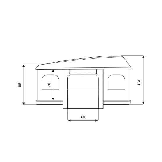 Maggiolina GT Measures Details - Autohome Roof Top Tents