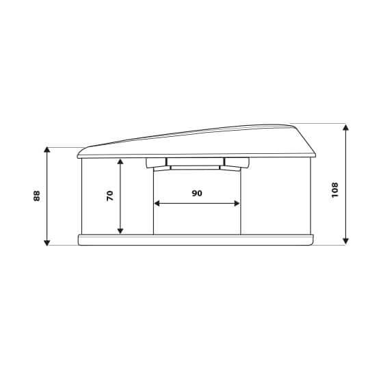 Maggiolina GT Measures Details - Autohome Roof Top Tents