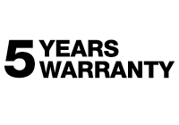 5 years warranty